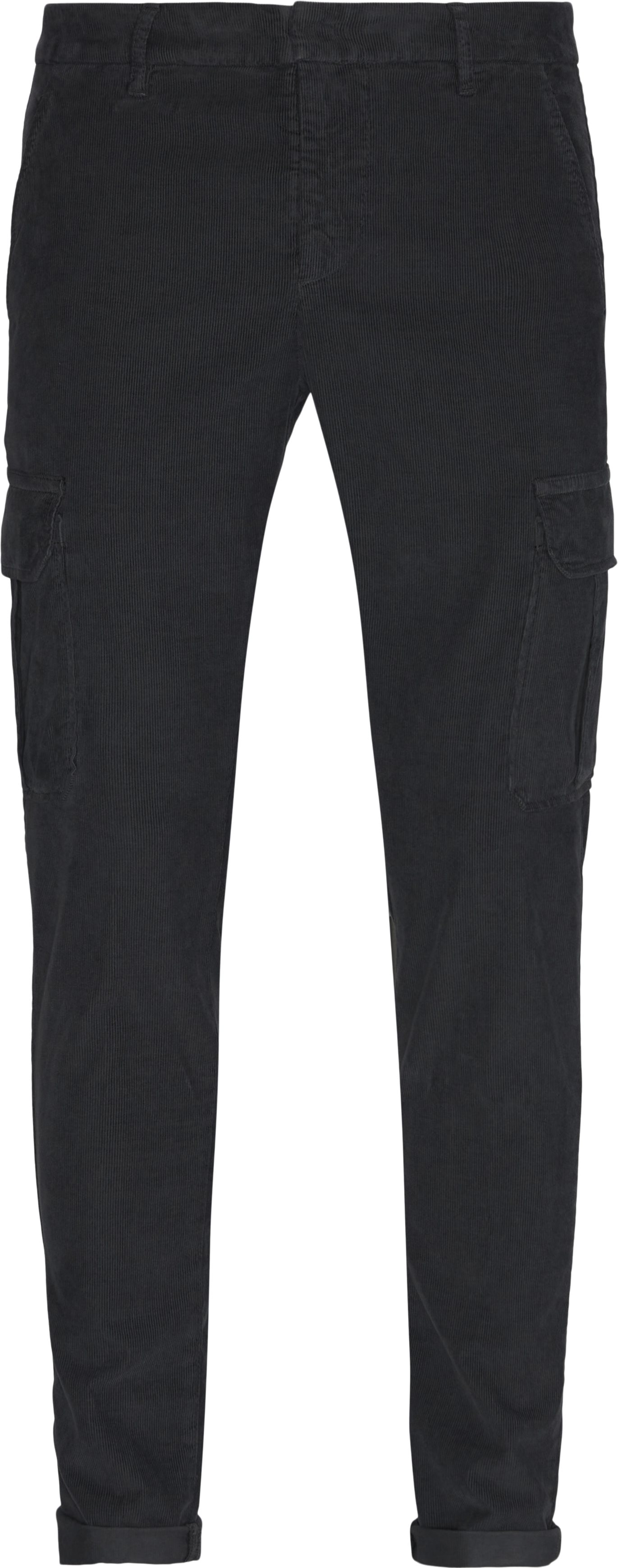 Corduroy Pants - Trousers - Slim fit - Grey